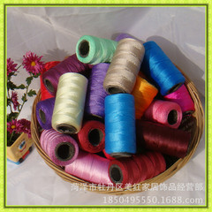 Polypropylene yarn 3 strands, plied hook bag, 1.5mm thick plastic shaft, multi-color optional, beautiful red craft wholesale