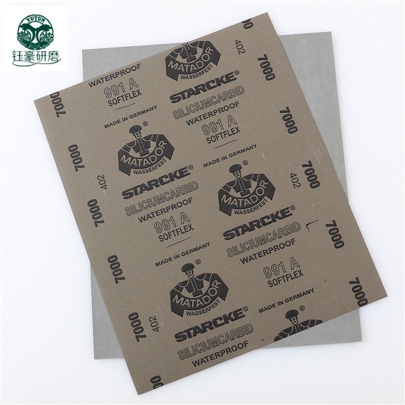 工厂直销勇士砂纸 勇士水砂纸80#-7000#镜面耐水砂纸打磨片