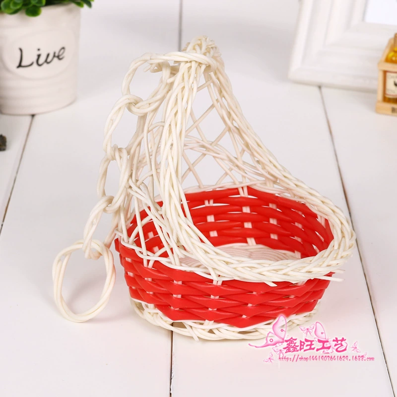 Плетеный корзина handmade, модная система хранения, подвеска для офиса, оптом