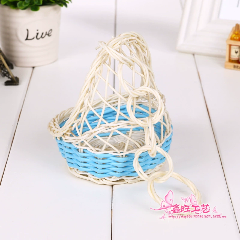 Плетеный корзина handmade, модная система хранения, подвеска для офиса, оптом