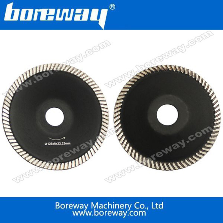 5寸125mm金刚石凸形波纹切割片  大理石陶瓷瓷砖凸形波纹切片