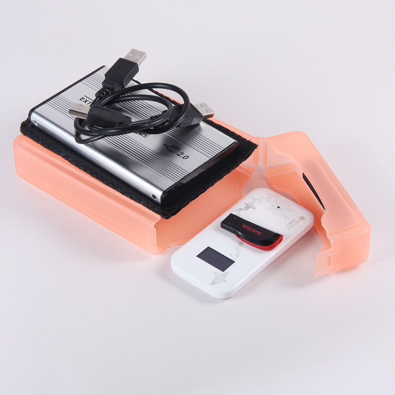 Caja de protección de disco duro de 3,5 pulgadas soporte de disco duro caja de PP caja de plástico bolsa de disco duro caja de almacenamiento de disco duro