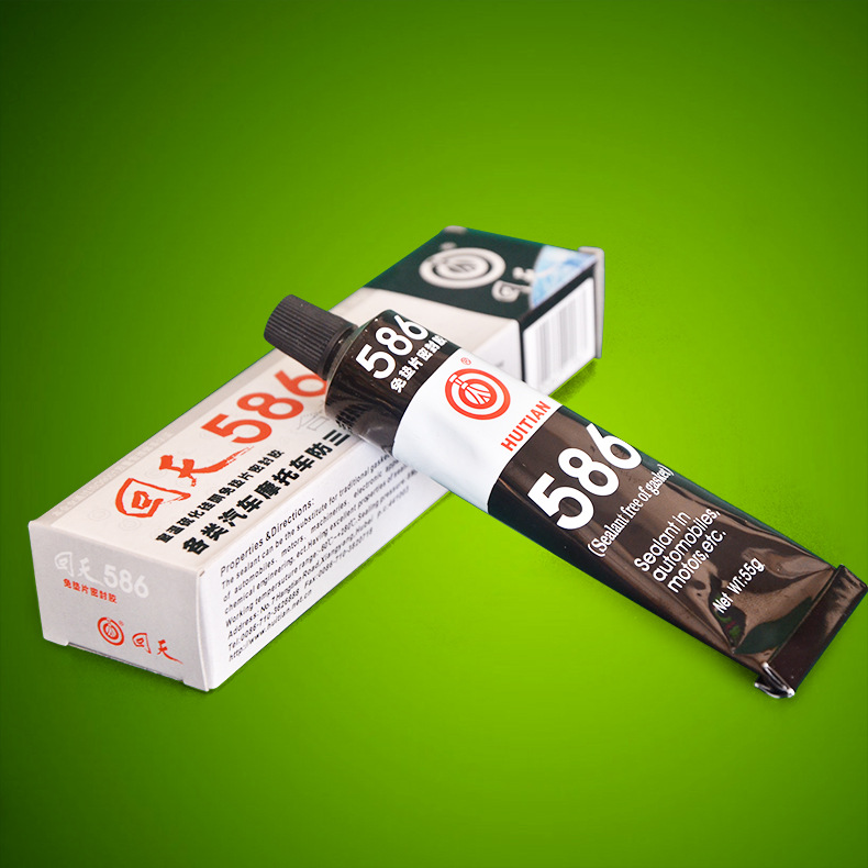 楚添胶业回天586 汽车摩托车硅酮免垫 油底壳密封 各类防三漏用胶