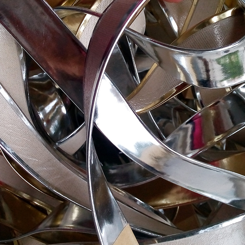 来图来料可定PU抽条鞋包配饰 PU折边压条 镜面抽条