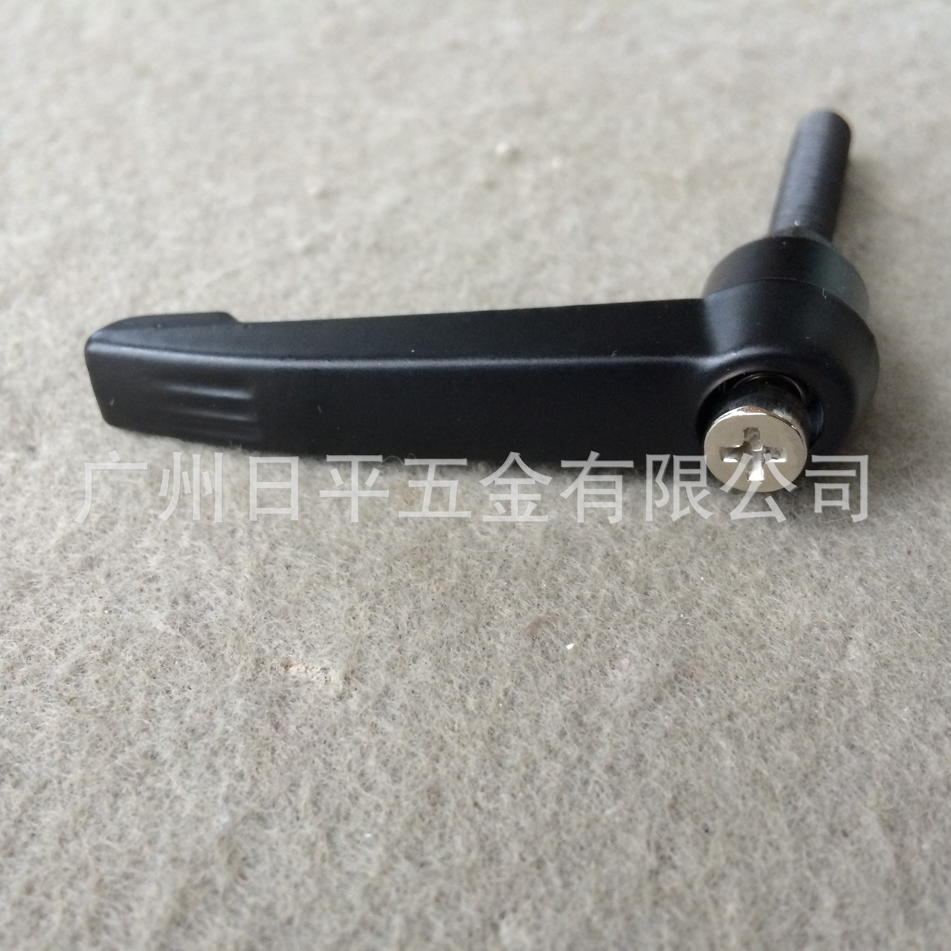 万向轮合金可调节把手M8XR63X50黑色可调手柄金属承重