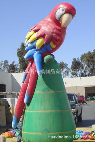 充气鸟卡通 充气鹦鹉 开业活动 气模广告 来图