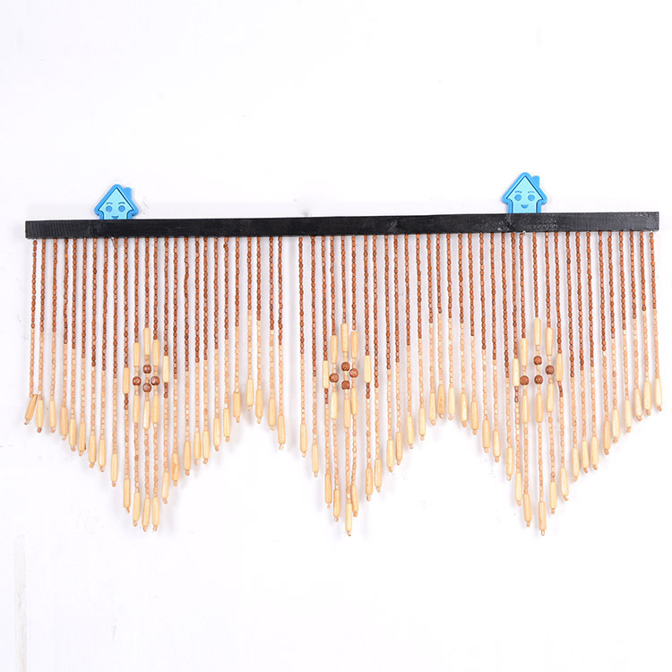 2019 New handmade encryption short wooden bead curtain finished product quality assurance factory direct sales