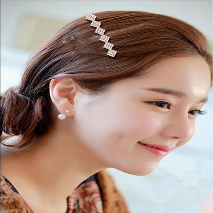 Nuevo estilo coreano accesorios para el cabello nupcial updo pelo peine insertar peine rhinestone diamante pelo peine fábrica al por mayor