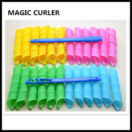 MAGCI CURLER正品24根混色装30长魔法卷，厂家直销TV神奇QQ卷杠子