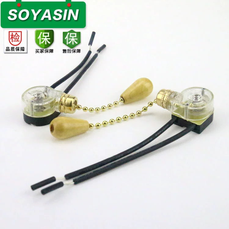 Поставка пластикового выключателя на молнии Потолочный светильник Обеденная люстра Настенный светильник Выключатель на молнии