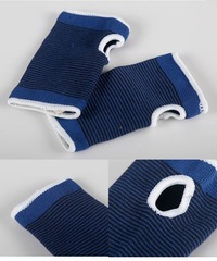Factory-made polyester-cotton knitted wrist, palm, and hand guards—sports health care gear available for direct shipping from Taobao, with options for small-batch wholesale.