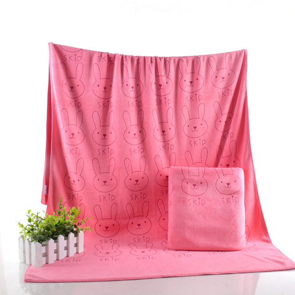 quick dry children's cartoon beach bath towel for swimming