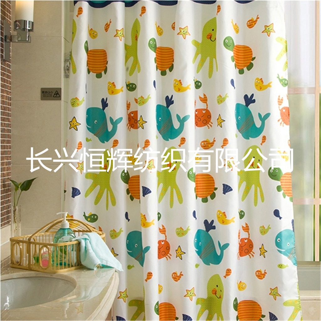 厂家直销 浴帘布 防水面料 漂白  全弹半弹 春亚纺 210cm 190cm