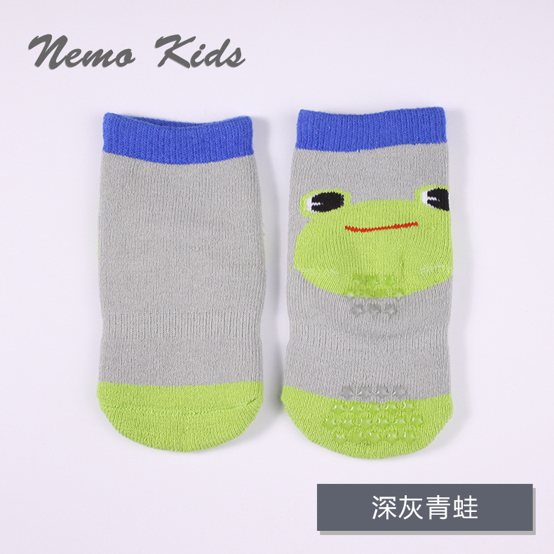 Nueva historieta del talón Terry engrosada calcetines del bebé algodón peinado sin hueso dispensación toalla caliente calcetines de los niños