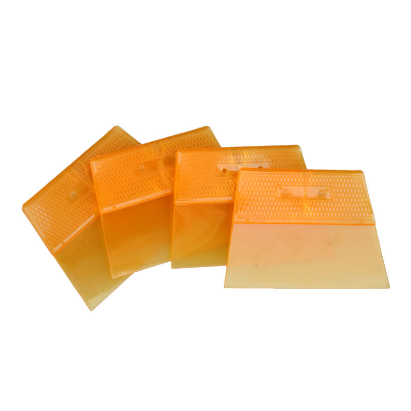 源头厂货  室内装饰刮墙清洁贴墙纸汽车贴膜用双层塑料黄刮板