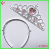 Ice and Snow Qi, the same children's plastic crown, blue five -pental peach heart princess Crown Ice and Snow, Crown Crown