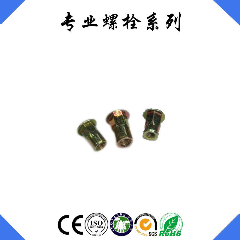 厂家供应直销 不锈钢压铆螺母拉母 铁六角拉母