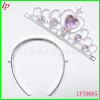 Ice and Snow Qi, the same children's plastic crown, blue five -pental peach heart princess Crown Ice and Snow, Crown Crown