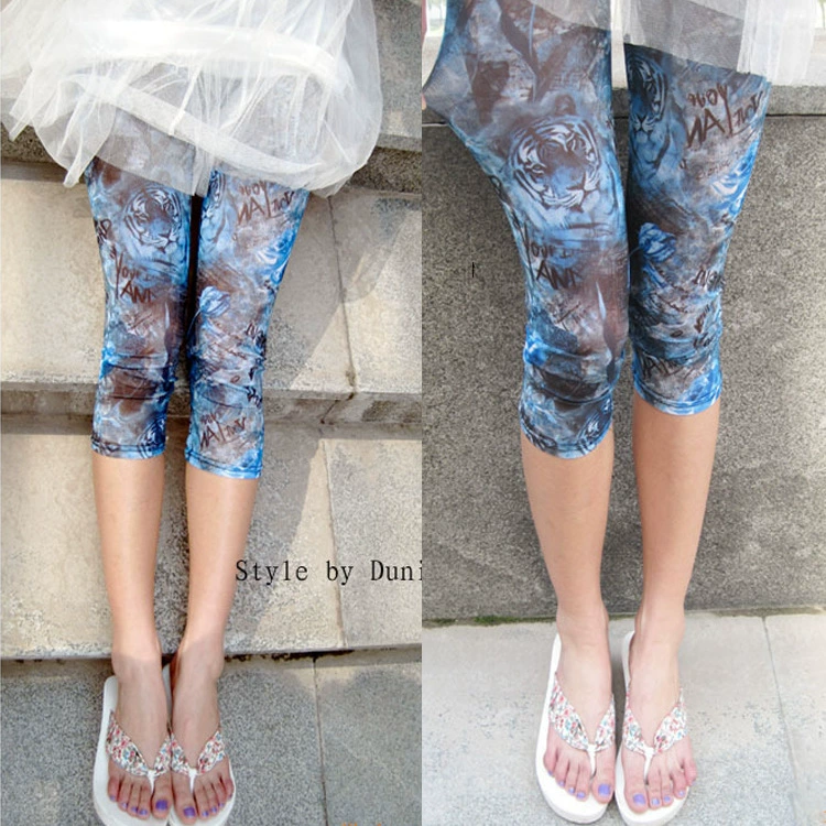 Летние тонкие синие дышащие брюки, модные л leggings, оптовая
