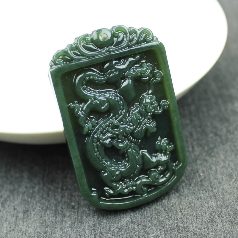 replica jade, dragon-shaped decoration, pendant
