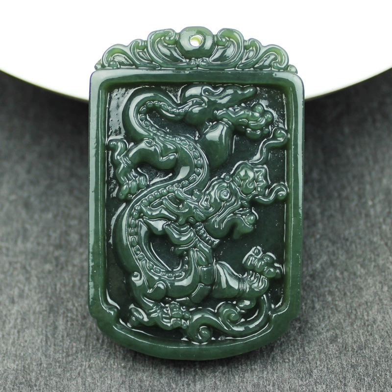 replica jade, dragon-shaped decoration, pendant