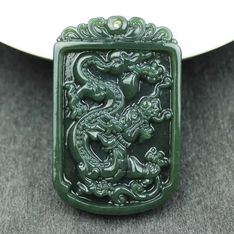 replica jade, dragon-shaped decoration, pendant