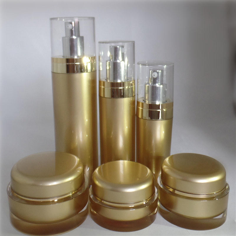 直圆亚克力膏霜乳液瓶 化妆品套装瓶 按压喷雾瓶 精华液空瓶