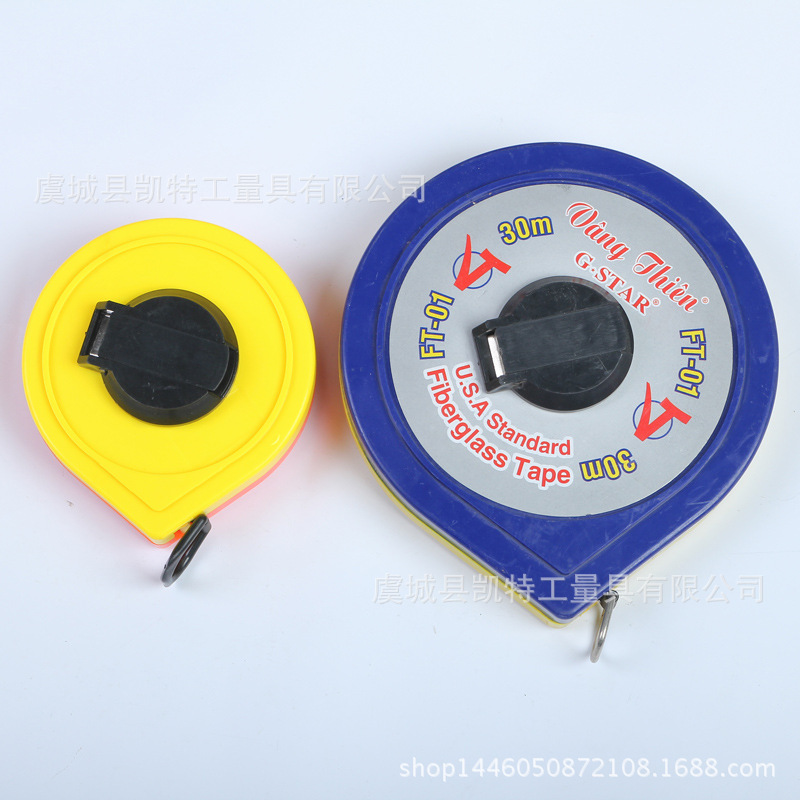 厂家直销 精品圆形皮卷尺 布卷尺 纤维卷尺圆盘工具适用范围广