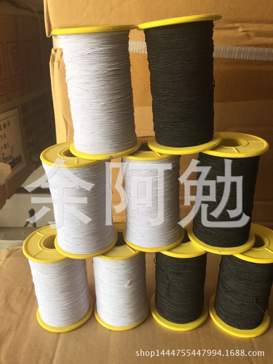 供应极细0.5MM包覆纱弹力橡筋手套缝纫吊牌线、42#包纱线松紧带