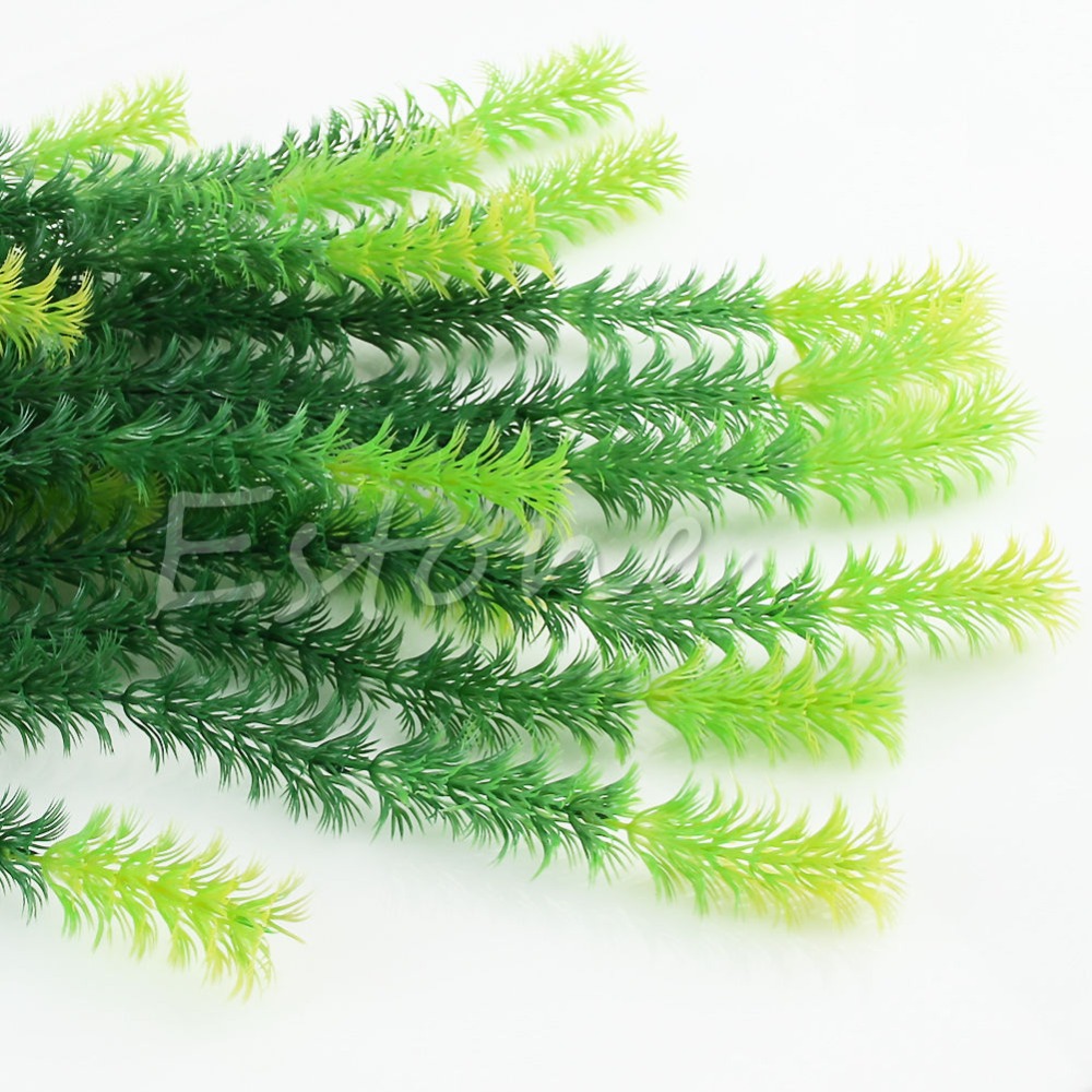 Planta de maceta para mascotas Shantou suministros artificiales plantas acuáticas rocalla paisaje tortuga peces Exportación Modelo gran terciopelo hierba