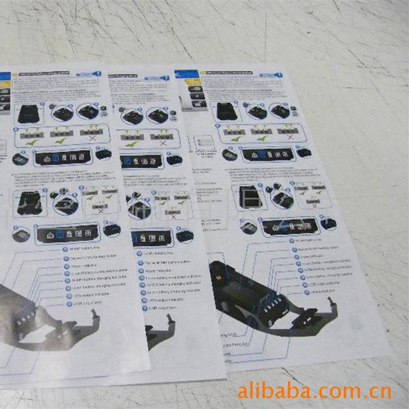 印刷说明书 小单张说明书折页印刷 黑白单页说明书印刷批发折叠