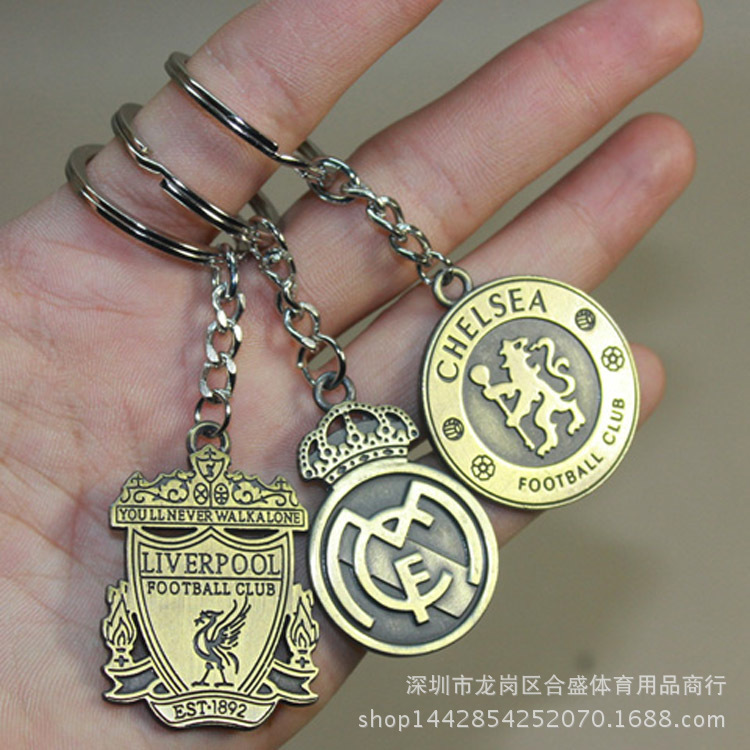 Chelsea Paris Real Madrid Inter Milan Juventus Ac Milan Manchester City Atletico Madrid Liverpool Keychain Zinc Alloy