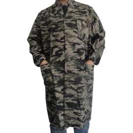 大褂迷彩服男女围裙成人罩衣防尘污仓库劳保耐脏工作服涤棉材质