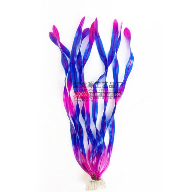 Simulación de acuario plantas acuáticas de América del Norte pecera paisaje decoraciones de acuario peces falsos hierba submarina tira fina agua algas hierba