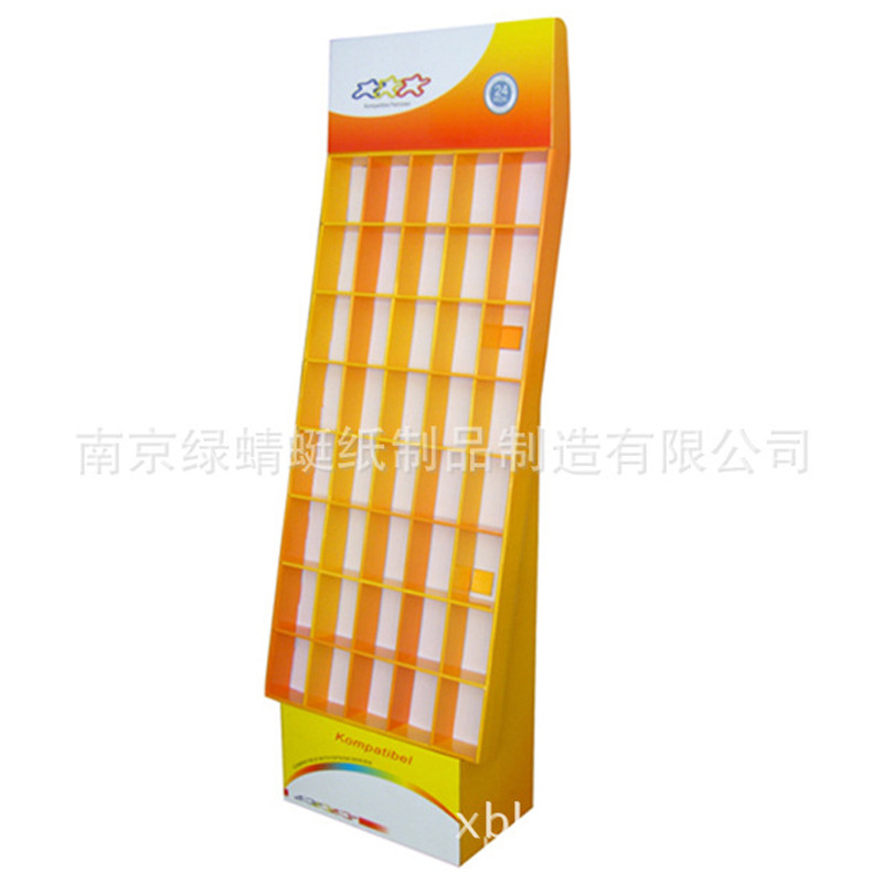 专业批发生产各类展示架 瓦楞纸货架 纸地堆等