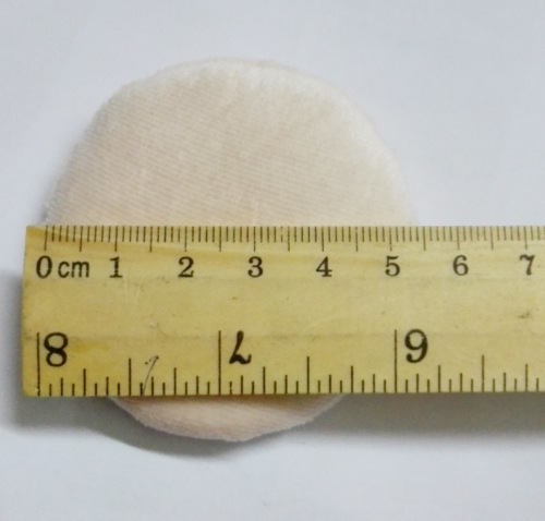 Goupu pad hand puff ribbon type small dry powder puff diameter 60mm powder puff for makeup setting wholesale loose powder puff
