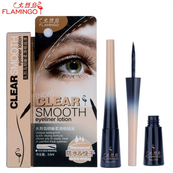 Flamingo Clear and Smooth Eyeliner Liquid Genuine Flamingo Eyeliner Quick-Drying and Long-Lasting Waterproof No Sizzy Makeup