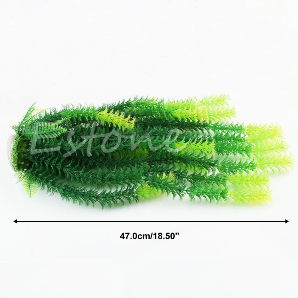 Planta de maceta para mascotas Shantou suministros artificiales plantas acuáticas rocalla paisaje tortuga peces Exportación Modelo gran terciopelo hierba