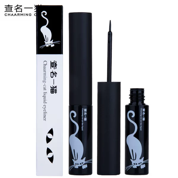Check name eyeliner genuine goods check name cat light color eyeliner liquid quick-drying lasting waterproof non-blooming makeup wholesale