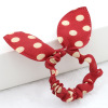 Rabbit ear hair circles Bowbon hair rope Korean hair accessories wholesale Korean version of cute hot -selling playful waves nod flowers