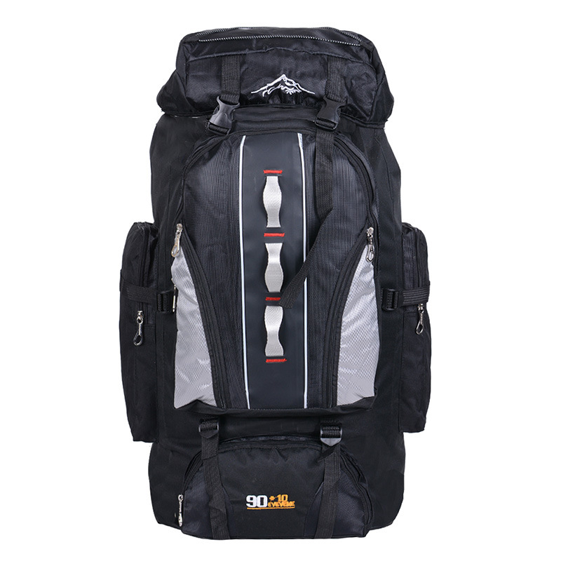 Backpack Large Capacity Mountaineering Bag Travel Waterproof Multifunctional Backpack Men and Women 100L Liter Rucksack Multipurpose