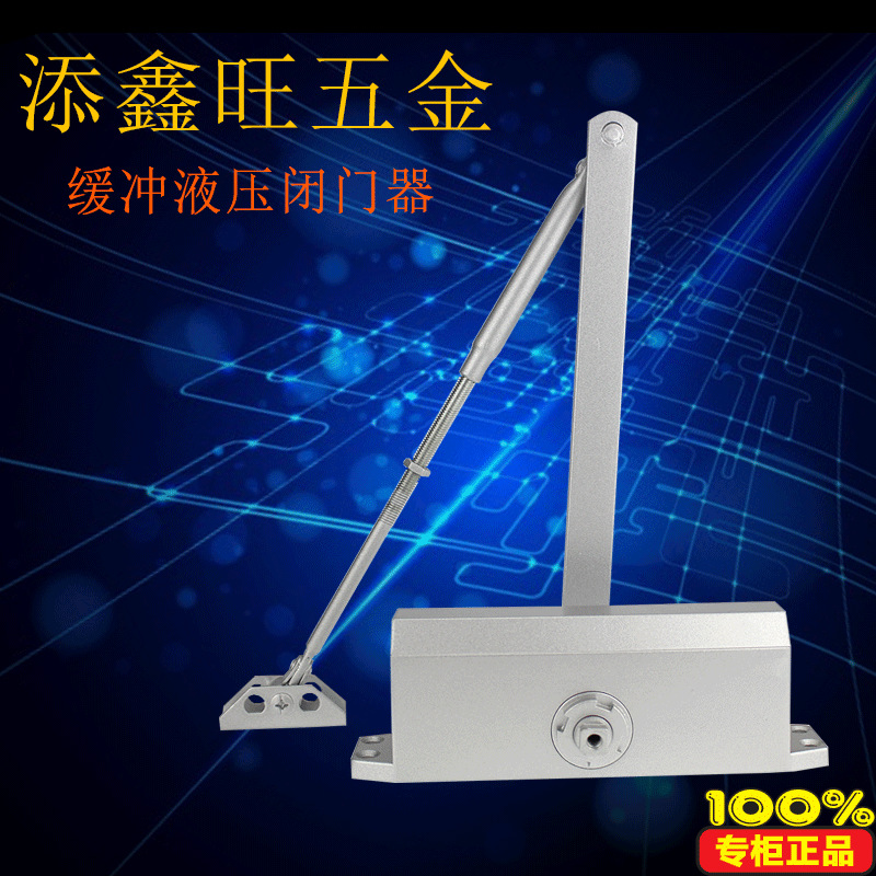 大号闭门器小区家用自动液压闭门器防火安全通道可定位自动闭门器