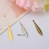 DIY jewelry accessories material 34mm sword -shaped suspension gold/white K/bronze color