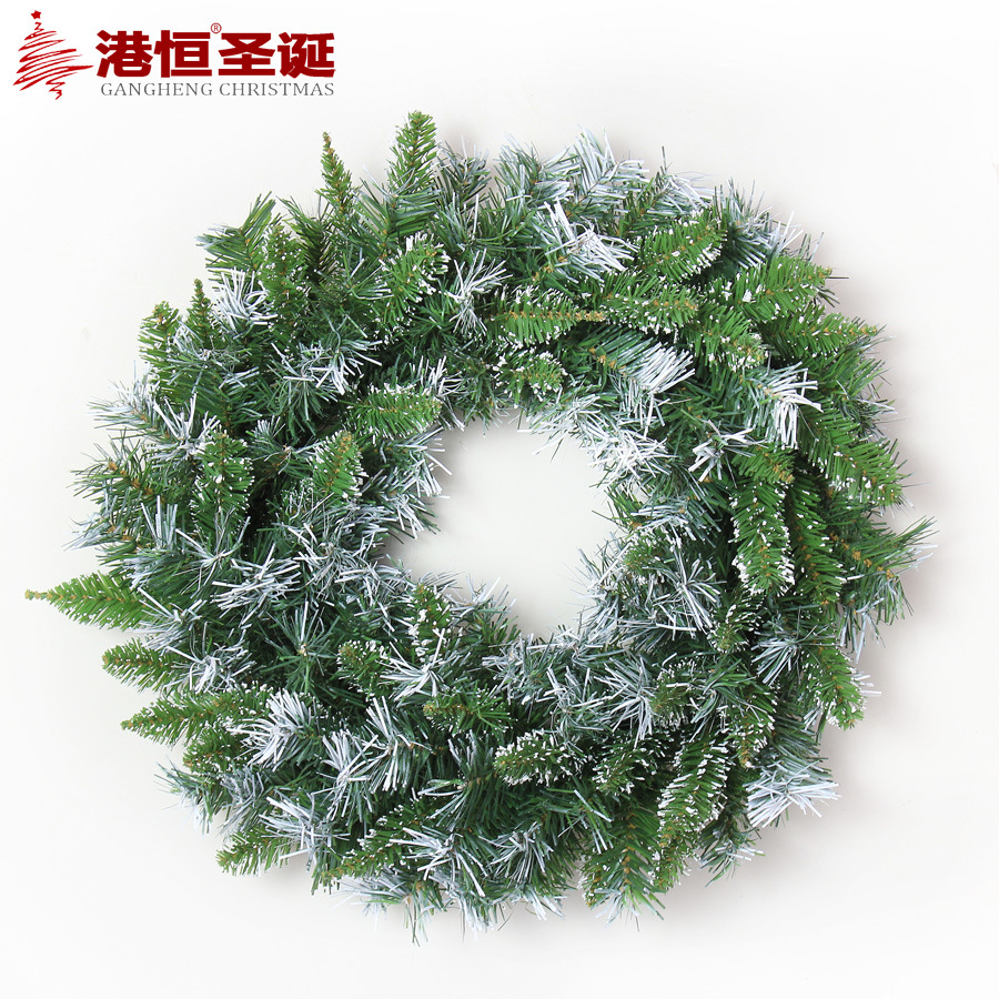 Decoraciones navideñas, regalos de Navidad, coronas, adornos colgantes, anillos de hierba artificial verde, decoración de escenarios, artículos para fiestas