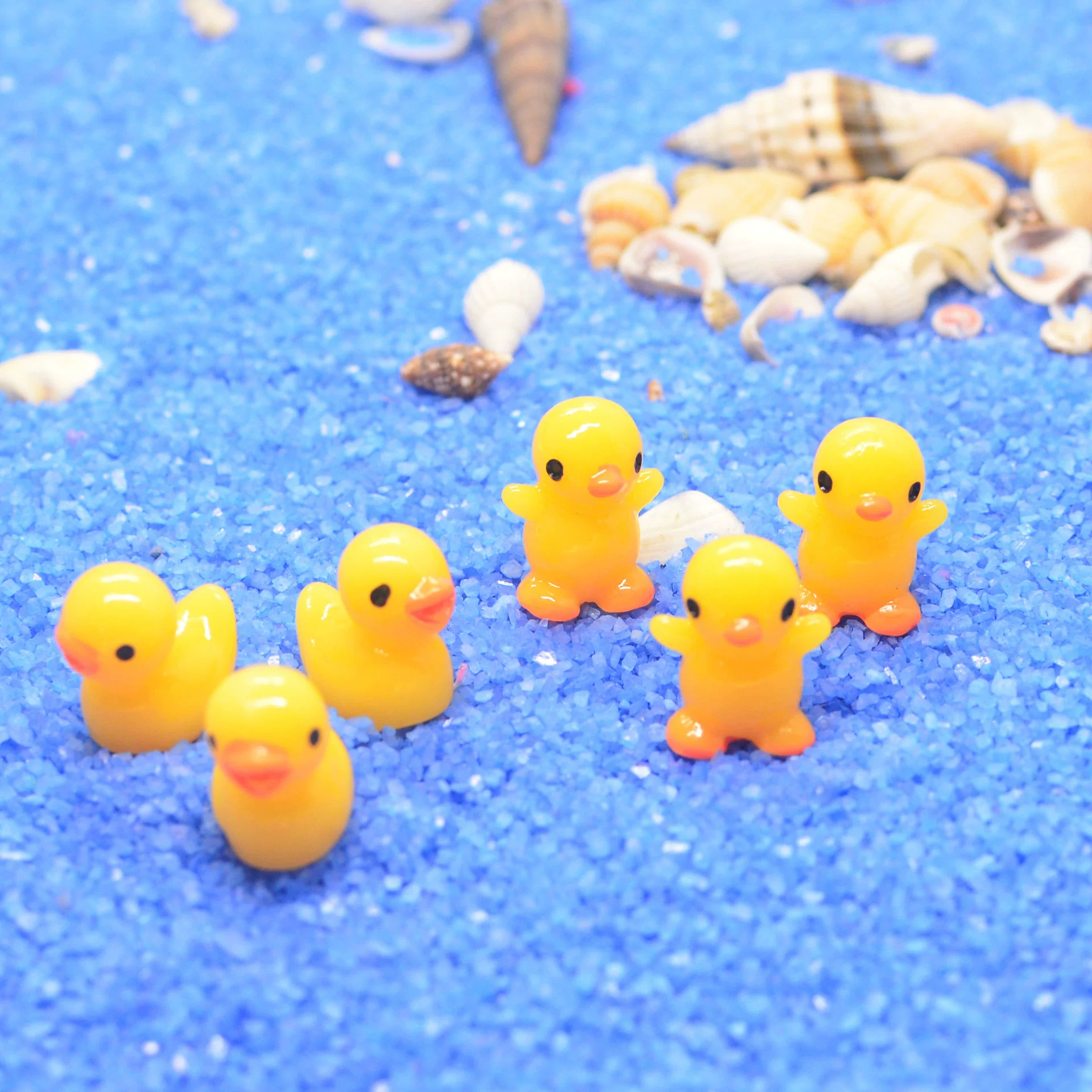 Миниатюрная модель из смолы в виде животного [маленькая Желтая утка] Кукольный домик 1:12 DIY Гонконг большой кулон в виде желтой утки