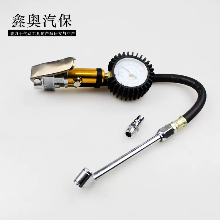 高精密监测汽车胎压计数显不锈钢轮胎气压表车用机械指针测压表