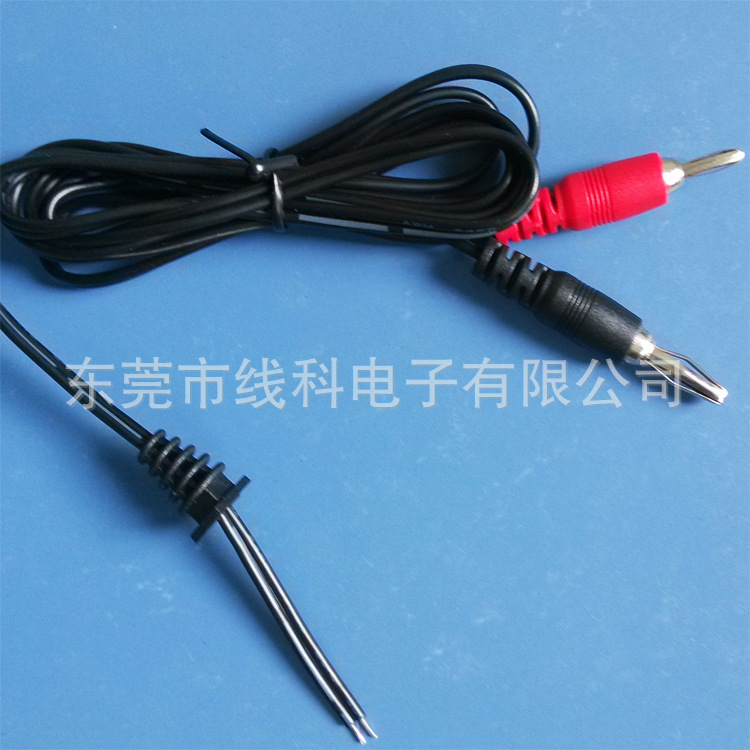 厂家供应手电筒充电线 香蕉插头线 LED手电筒电源线　DC电源线