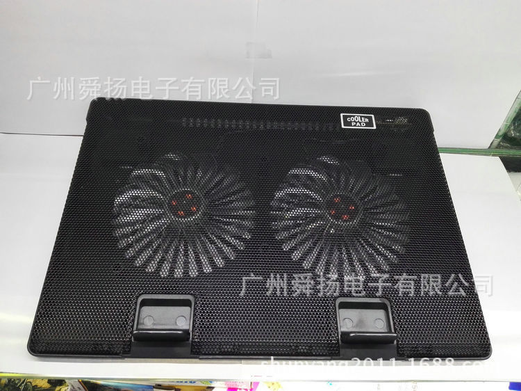 Suministro de Venta caliente nuevo radiador portátil ultrafino base de refrigeración radiador portátil de doble ventilador