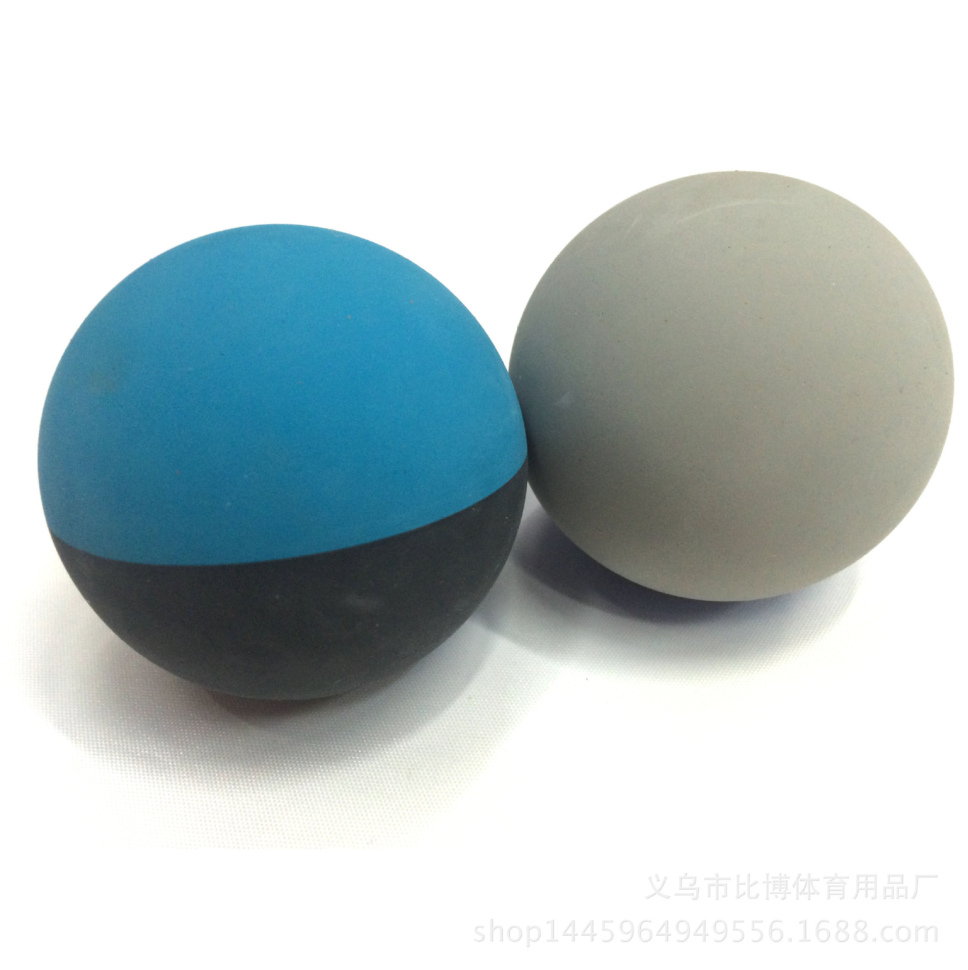 正品5.5cm美式标准壁球橡胶空心球壁厚5MM高弹跳特价双色双拼网球
