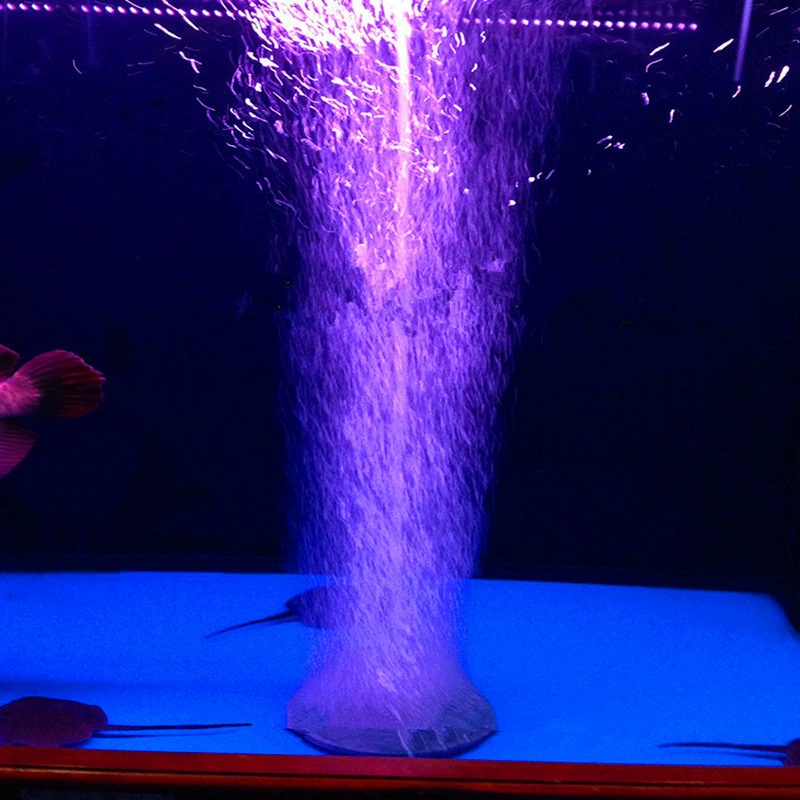 Кислородная пузырьковая камень для аквариума, хлебный круглый камень с кислородом, полусферический песок камень пузырьков, белый нанокислородный диск